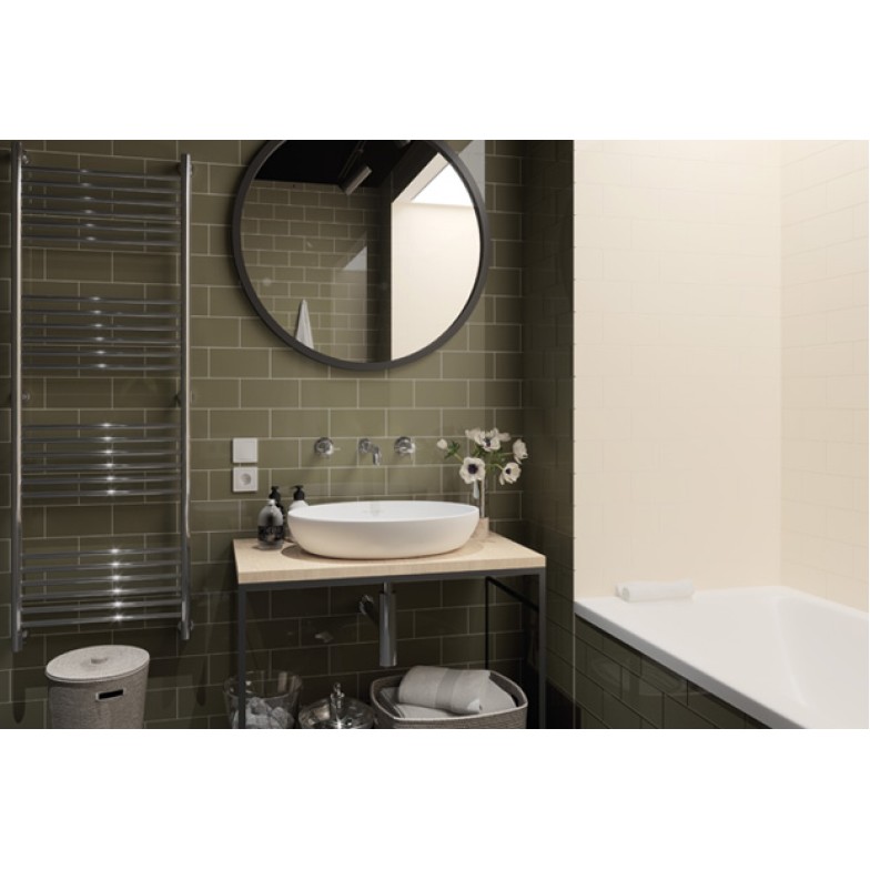 Плитка стінова Metrotiles plane темнo-сірий 100x200x7 Golden Tile