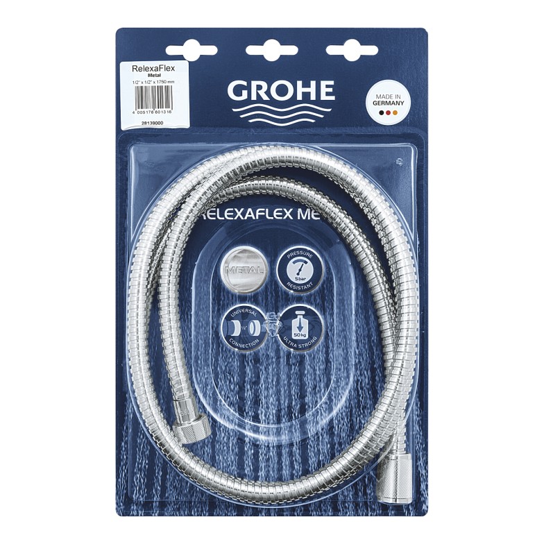 Душовий шланг 1750 мм Relexaflex Metal (28139000), Grohe