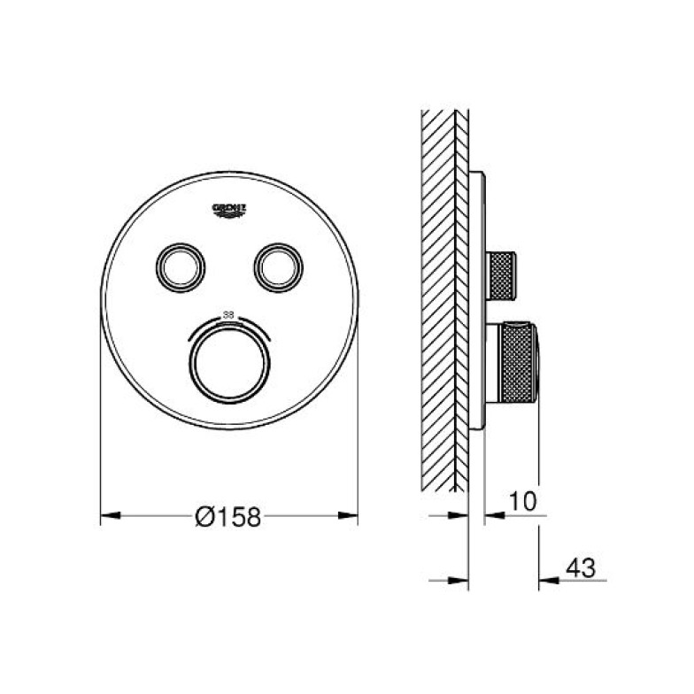 Змішувач Grohtherm SmartControl (29119000), Grohe