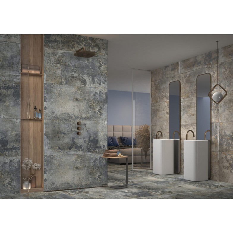 Плитка керамогранітна Endless Time Graphite Silky Cristal LAP 597x597x8 Cerrad