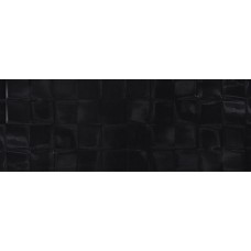 Simple Art Black Glossy Structure Cubes глянцева стінова 20×60 см, Cersanit Simple Art Black Glossy Structure Cubes глянцева стінова 20×60 см, Cersanit