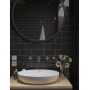 Плитка стінова Metrotiles plane чорний 100x200x7 Golden Tile