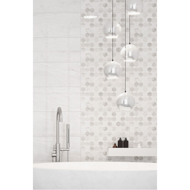 Плитка стінова Marmo Milano світло-сірий 300x600x9 Golden Tile
