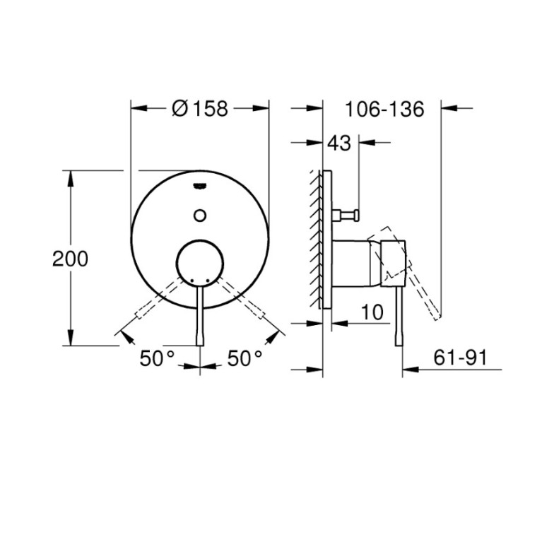 Змішувач Essence (24058001), Grohe