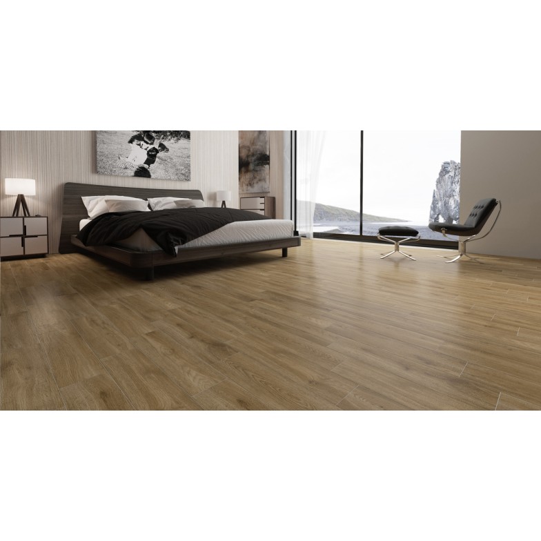 Плитка підлогова 977120 Kronewald Коричневий 19,8x119,8 код 0063 Голден Тайл