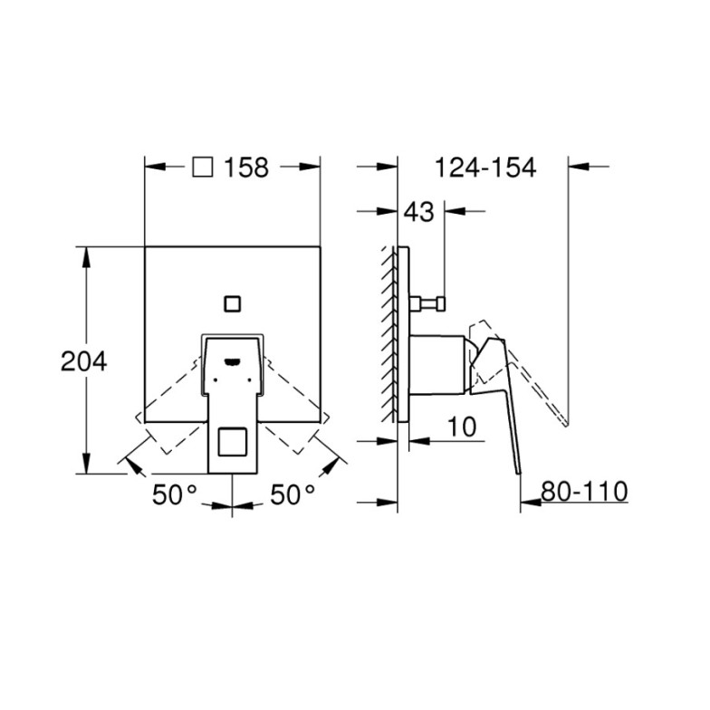 Змішувач Eurocube (24062000), Grohe