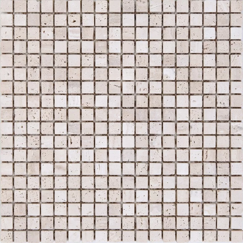 Плитка Мозаїка Mozaico de LUX K-MOS TRAVERTINO T.U. BIANCO 30,5х30,5 см, 1кв.м.