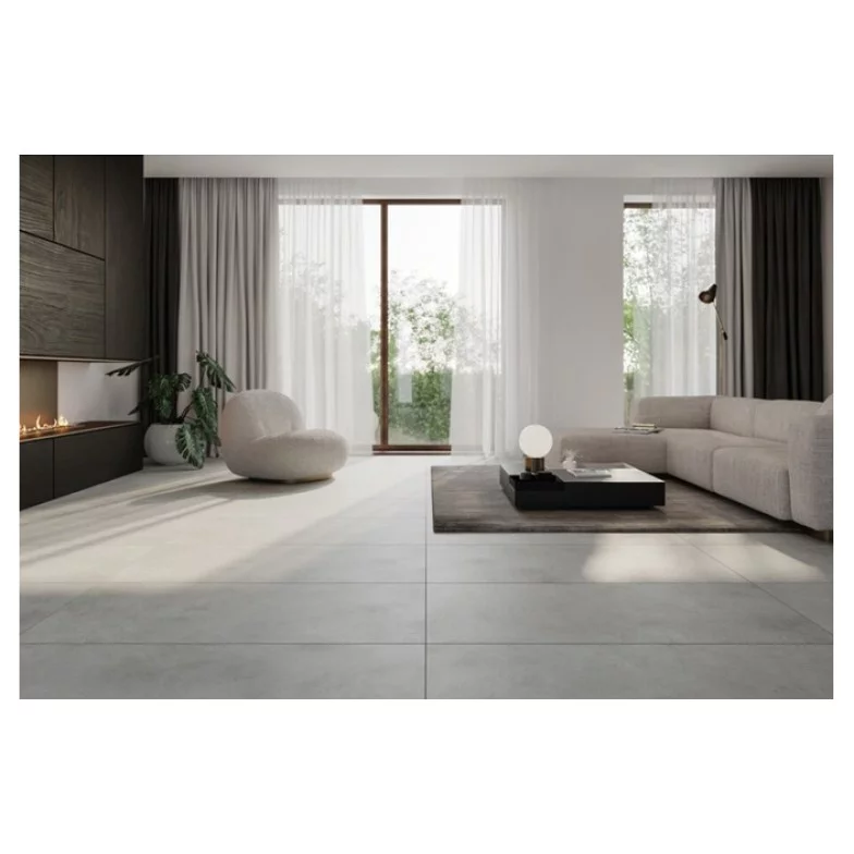 Плитка керамогранітна Mathis Light Grey RECT 598x1198x8 Cersanit