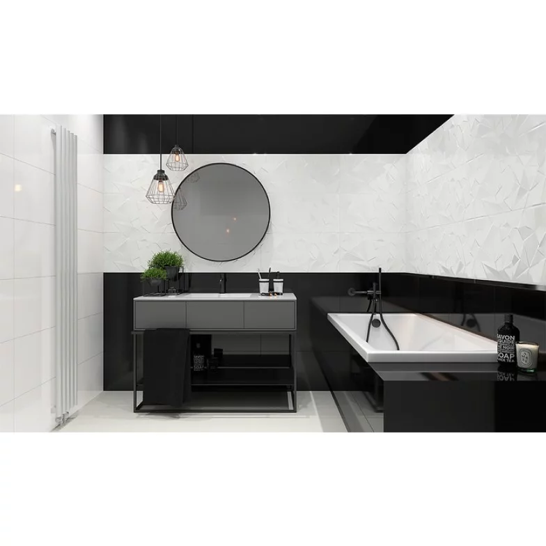 Плитка стінова Synergy Bianco B STR 300x600x9 Paradyz