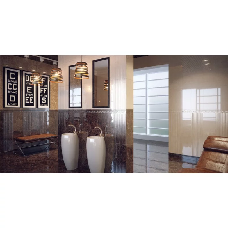 Плитка стінова Lorenzo Modern коричневий 300x600x10,2 Golden Tile