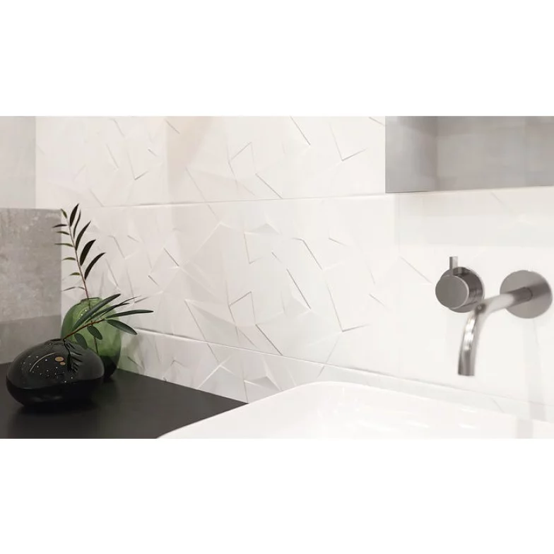 Плитка стінова Natura Bianco STR 300x600x9 Paradyz