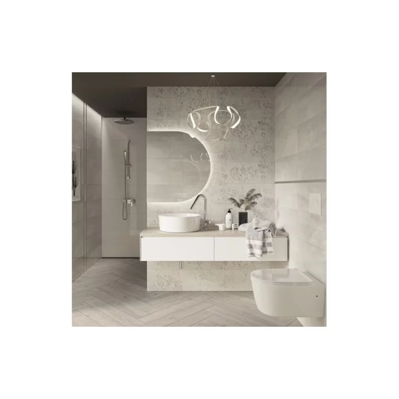 Плитка стінова Silence Silver Carpet Dekor RECT 250x750x9 Paradyz