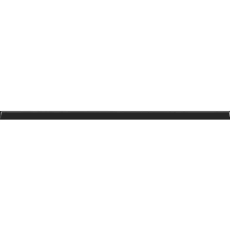Фриз Uniwersalna listwa szklana Nero 23x600x8 Paradyz