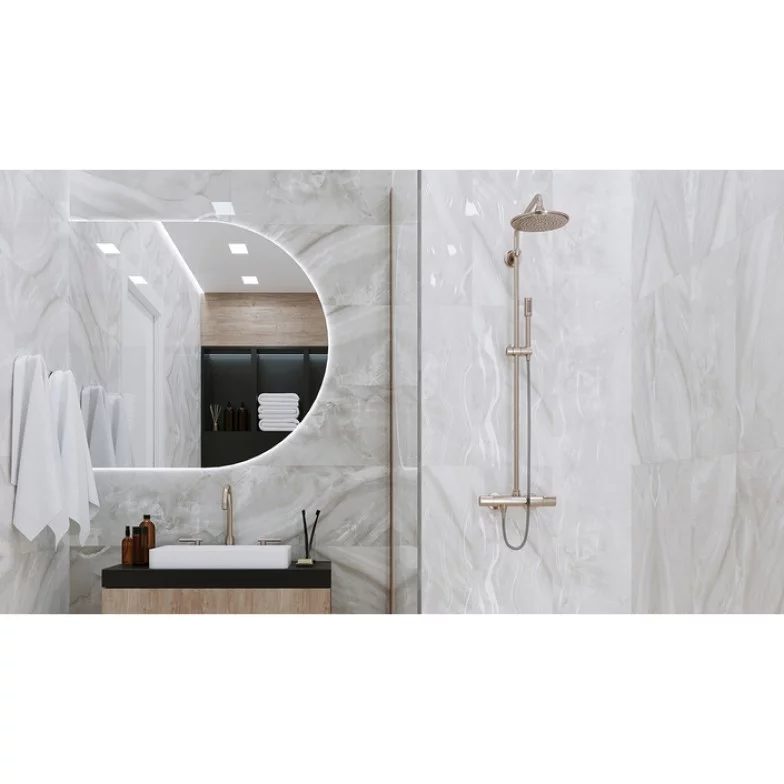Плитка керамогранітна Lazurro сірий 400x400x8 Golden Tile