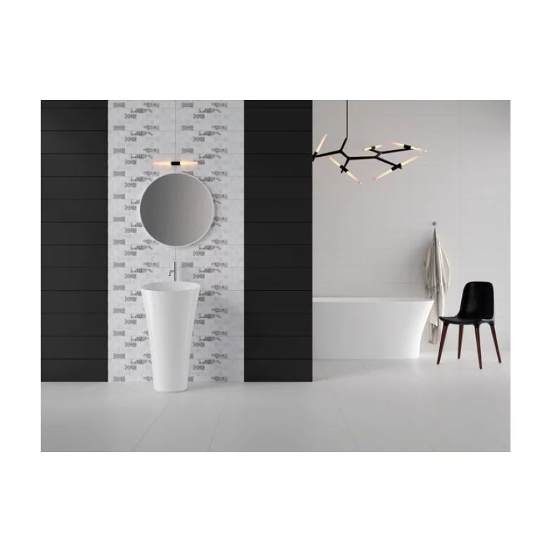 Плитка стінова Indira White Satin 200×600x9 Cersanit