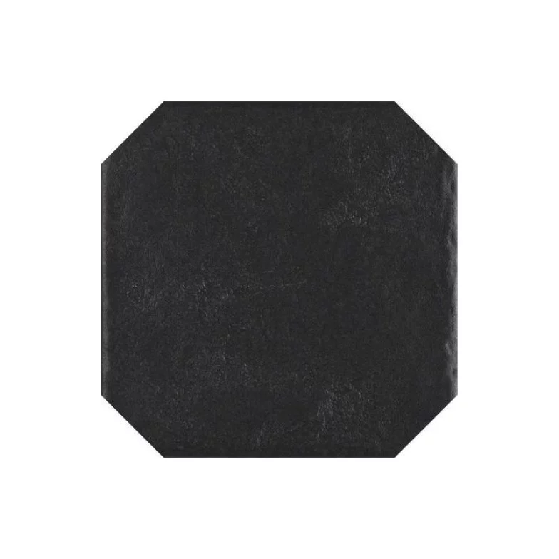 Плитка керамогранітна Modern Nero Octagon STR 198x198x7,5 Paradyz