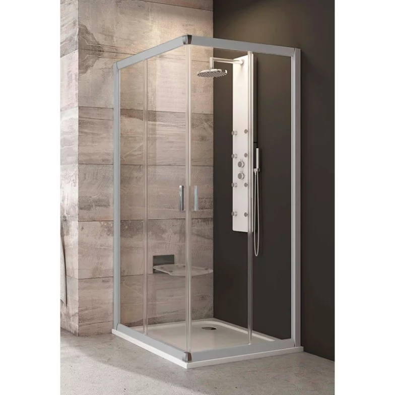 Душова штора BLRV 2-90 Transparent + сатиновий Ravak  (1LV70U00Z1)