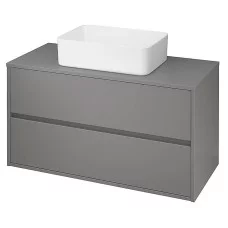 Шафка для раковини Crea 100 зі стільницею, матовий сірий Cersanit  (S924-020)