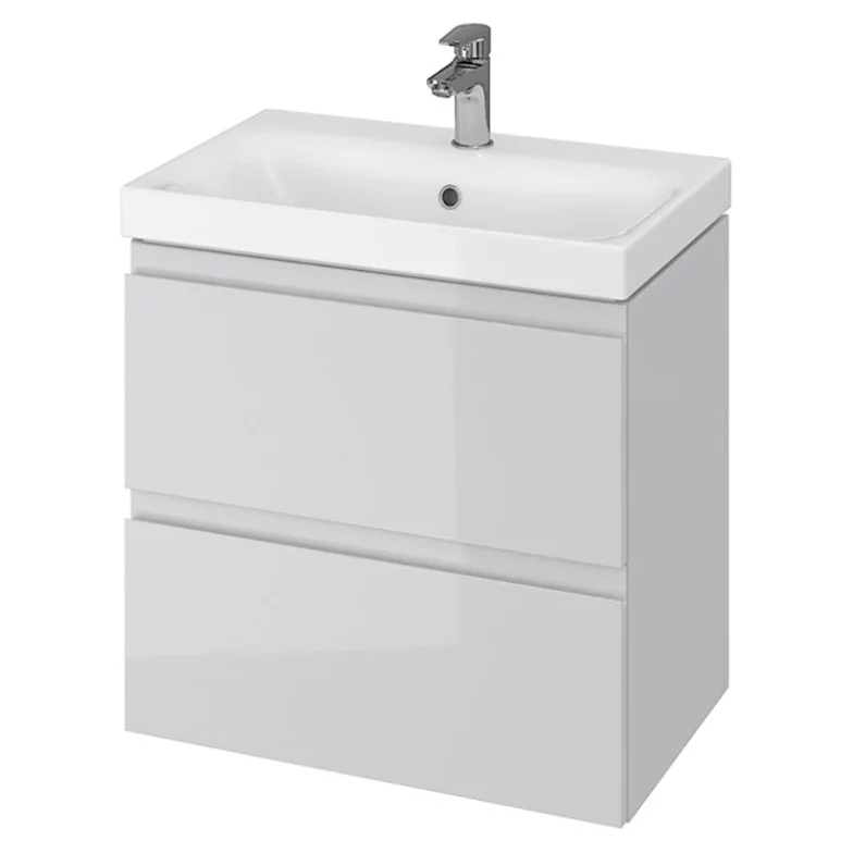 Шафка і раковина Moduo Slim 60 сірий Cersanit  (S801-226)