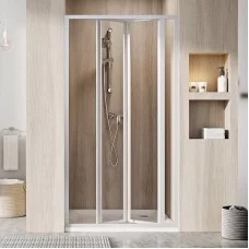 Душові двері SDZ 3-90 Transparent+білий Ravak  (02V701O2Z1)