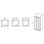 Душові двері ASDP 3-100 Transparent+чорний Ravak  (00VA03R2Z1)