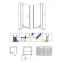 Душові двері Almatea DWJ 100 L графіт Radaway  (31202-01-05N)