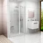 Душові двері CSD 2-120 Transparent + білий Ravak  (0QVGC100Z1)