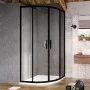 Душова штора BLSCP 4-80 Transparent+чорний Ravak  (X3BM40300Z1)