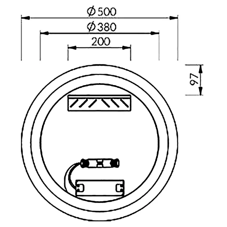 Дзеркало Orbit I 50 Ravak  (X000001573)