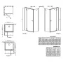 Душові двері Fuenta New KDJ 100 L Radaway  (384040-01-01L)