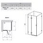 Душова штора BSDPS-90/90 R Transparent Ravak  (0UP77A00Z1)
