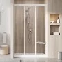 Душові двері ASDP 3-90 Transparent+білий Ravak  (00V701R2Z1)