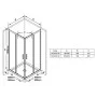 Душова штора Blix Slim BLSRV 2-80 Transparent Ravak  (X1LM40C00Z1)