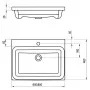 Раковина Comfort 60 Ravak  (XJX01260001)