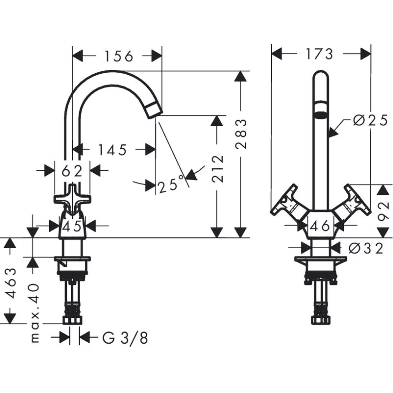 Змішувач Logis Classic HansGrohe  (71285000)