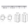 Душова штора CRV 2-120 Transparent + білий Ravak  (1QVG0100Z1)
