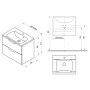 Шафка для раковини SD Classic II 70 Ravak  (X000001478)