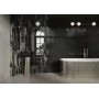 Плитка стінова Monpelli Black Mix Cegielka STR Блиск 65x298 Paradyz