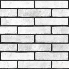Плитка стінова KB0010 Klinker Brick Білий 60x250x6 Golden Tile