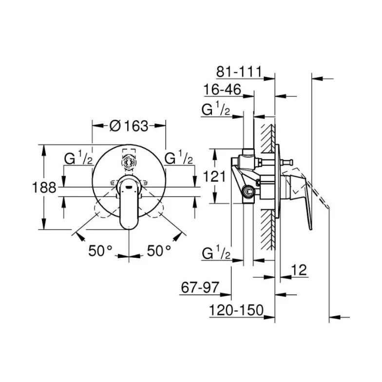 Змішувач Eurosmart Cosmopolitan (32879000), Grohe