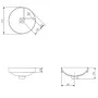 Умивальник 38 см D Crea  (CCWT1000343927), Cersanit