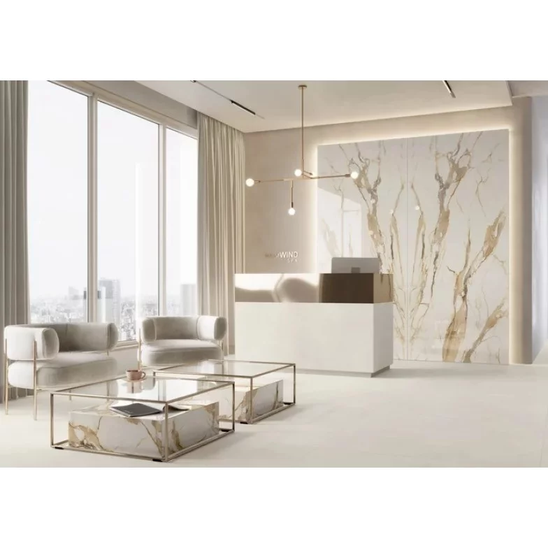 Плитка керамогранітна Warm Wind Gold SZKL RECT POL 1198x1198 Paradyz