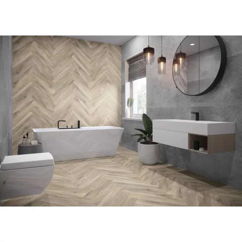 Плитка підлогова Tramonto Bianco 11x60x0,8 код 8020 Cerrad