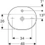 Умивальник VariForm 50 500.776.01.2 Geberit
