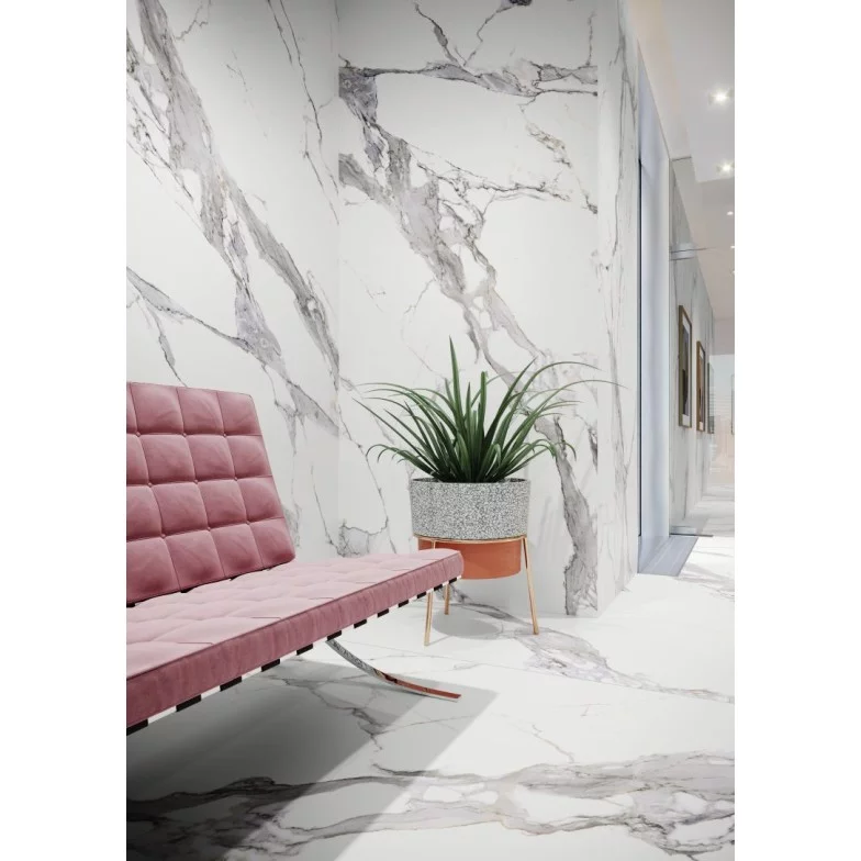 Плитка керамогранітна Calacatta White RECT 1197x2797x6 Cerrad