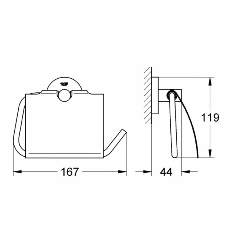 Тримач для туалетного паперу Essentials (40367001), Grohe