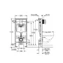 Комплект Інсталяція Rapid SL (38772001) Grohe + Унітаз Gap Round Rimless з кришкою (A34H0N8000) Roca