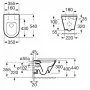 Комплект Інсталяція Rapid SL (38772001) Grohe + Унітаз Gap Round Rimless з кришкою (A34H0N8000) Roca