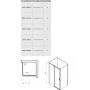 Душова кабіна прямокутна MSDPS-120-90 L Transparent, (0WLG7U00Z1) RAVAK