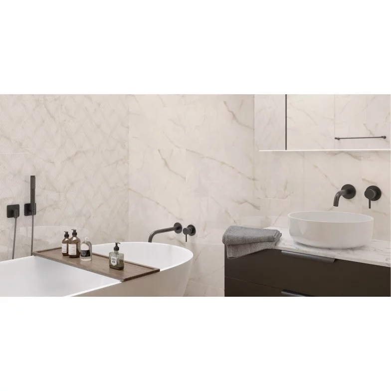 Плитка стінова Onyx Mood Shells Бежевий 300x600x9 Golden Tile